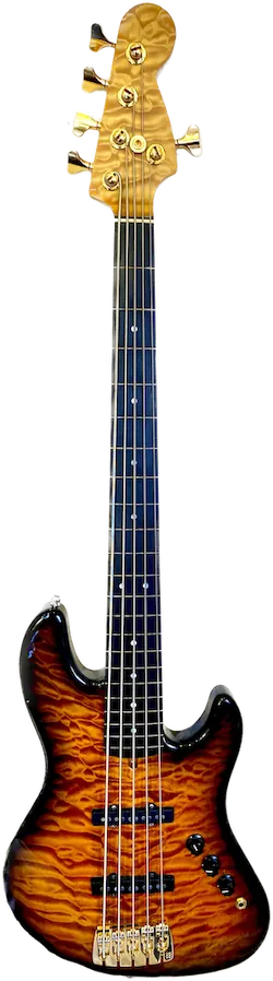 Warmoth Fretless Bass upright